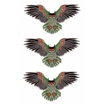 タトゥーシール フクロウ(タトゥー・刺青シール)