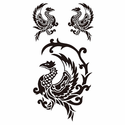 タトゥーシール ホーリー・バード(タトゥー・刺青シール)