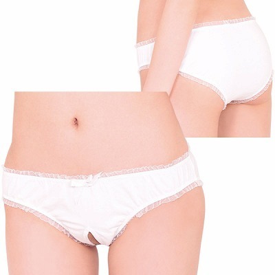 清純オープンコットンパンツ(ランジェリー)