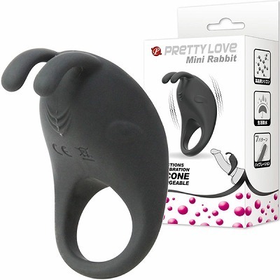 プリティラブ (バイブレーションリング ミニラビット)(男性補助グッズ)