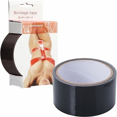 紅椿 BENITSUBAKI ボンテージテープ 15m (ブラック)(SM・拘束具)
