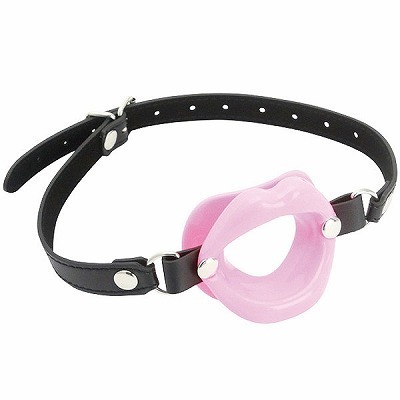 <SM VIP>リップ開口リング口枷 (ピンク)(SM・拘束具)