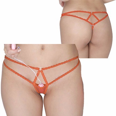 シースルーローターポケット付きストラップGスト レッド(ローター)