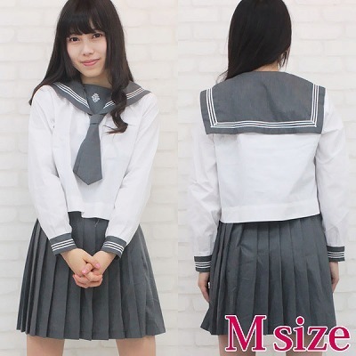 私立の高等学校セーラー服(旧女子部・中間服) M(コスチューム)