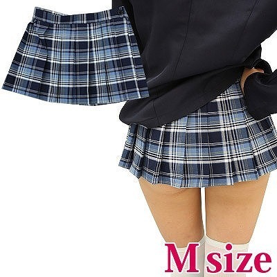 超ミニチェックスカート M(コスチューム)