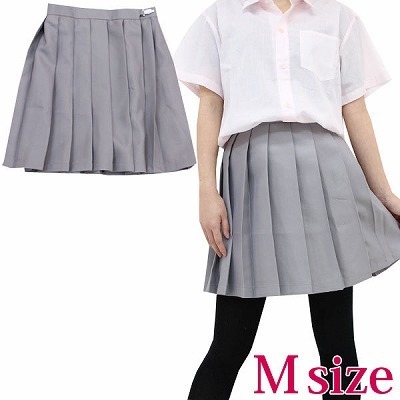 無地プリーツスカート単品 M(コスチューム)