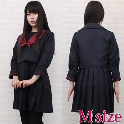ミッションスクール系高校のセーラー服(冬服) M(コスチューム)