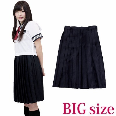 膝下プリーツスカート単品 BIG(コスチューム)