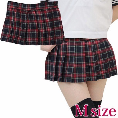 超ミニチェックスカート単品 M(コスチューム)