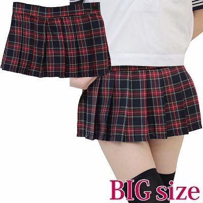 超ミニチェックスカート単品 BIG(コスチューム)