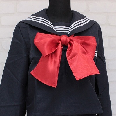 サテンスクールスカーフ単品 赤(コスチューム)