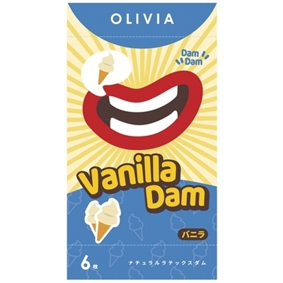 OLIVIA ナチュラル ラテックスダム 6枚入り (バニラ)(ジョークグッズ)