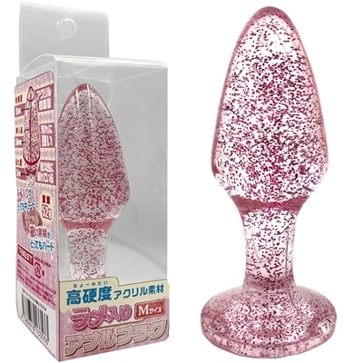 ラメ入りア●ルプラグ (M)(アナル拡張グッズ)