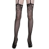 ジャカードレーストップストッキング(ランジェリー)